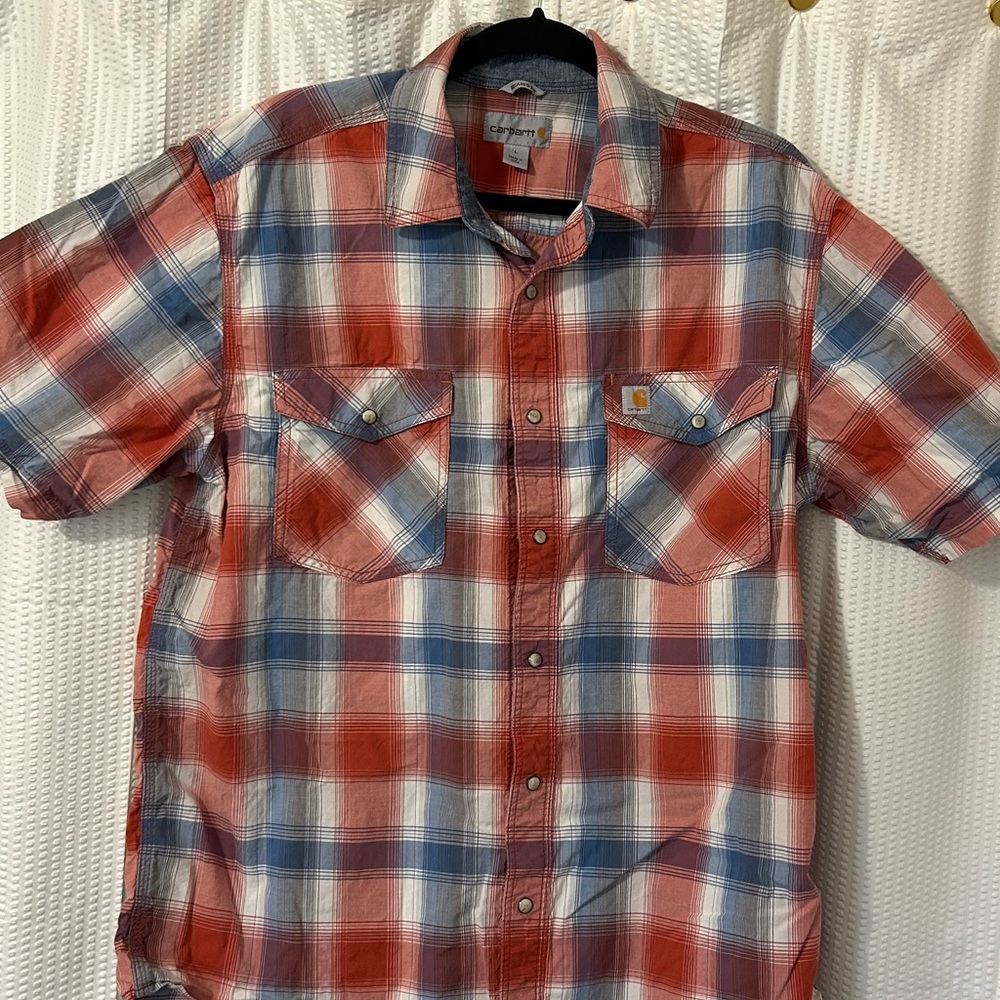Carhartt short sleeve snap shirt